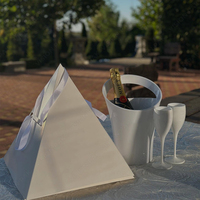 Boîte cadeau en chocolat artisanal de haute qualité, jolie forme d'arbre, boîtes à fleurs sucrées de Noël, emballage personnalisé pour bonbons, boîte pyramidale pour aliments
