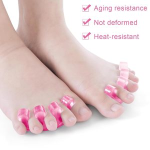 Herramienta <span class=keywords><strong>para</strong></span> salón de uñas, <span class=keywords><strong>separadores</strong></span> de <span class=keywords><strong>dedos</strong></span> de pedicura de <span class=keywords><strong>silicona</strong></span> suave, alisadores de <span class=keywords><strong>pies</strong></span> reutilizables, separador de <span class=keywords><strong>dedos</strong></span> - Product Image 3