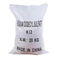 SLS K12 de qualité industrielle, 95% de lauryl sulfate de sodium en poudre, émulsifiant moussant, agent de lavage, détergent cosmétique, Min. 25 kg