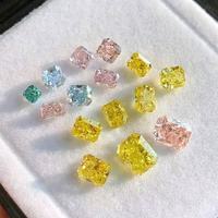 Diamantes Sueltos de Corte Princesa en Forma de Cojín de 5ct y 10ct, Cultivados en Laboratorio, Color Azul Excelente, Certificados por IGI, VVS2, Gran Venta