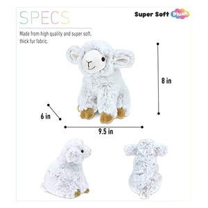 Cpc Tùy Chỉnh Đồ Chơi Sang Trọng Huggable Fluffy Dễ Thương Trang Trại Động Vật Ôm Thú Nhồi Bông Đồ Chơi Quà Tặng Cừu Trắng Tùy Chỉnh Đồ Chơi Sang Trọng - Product Image 3
