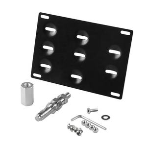 Per <span class=keywords><strong>BMW</strong></span> <span class=keywords><strong>E31</strong></span> E36 E38 E39 E46 E52 di Alluminio Auto Paraurti Anteriore Targa Staffa di Montaggio Gancio di Traino Adattatore del Supporto cornice di licenza - Product Image 1