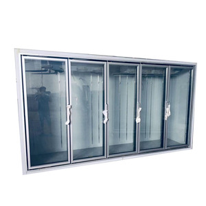 Refrigerador sin llamar/Congelador Puertas de exhibición de vidrio Cerveza Cueva Cámara fría Nevera Puerta delantera y trasera - Product Image 1