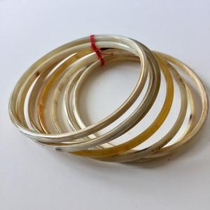 Bracelet en corne de buffle naturelle blanche pour femmes et filles, bijoux en corne de vache, bracelet et jonc, produit en vente chaude - Product Image 5