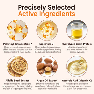 Crème raffermissante pour les yeux IKZEE à fini naturel, réduit les poches et les ridules, anti-rides, peptide, pour tous les types et tons de peau - Product Image 3