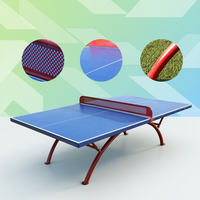 Table de ping-pong sur mesure, robuste, résistante aux intempéries, table de tennis de table SMC standard pour l'école, le collège