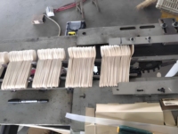 Machine automatique de fabrication de couverts en bois, ligne de production de cuillères et fourchettes jetables en bois pour usine de vaisselle