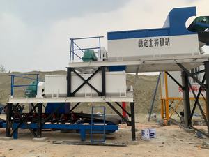 Zweistufige elektrisch stabilisierte Boden mischa nlage WBZ600 SPS-gesteuerte Pumpe Zements ilo beton mit hoher Produktions effizienz - Product Image 2