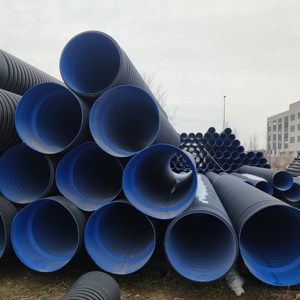 Трубы из гофрированного полиэтилена с двойными стенками для муниципальной канализационной системы SN4 SN8 SN16 пластиковые водопропускные трубы 18 дюймов - Product Image 5