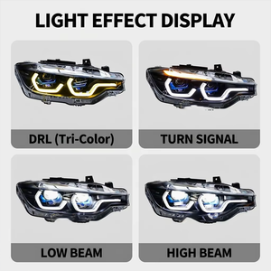 Kit di Aggiornamento Plug and Play per Fari a LED con Proiettore <span class=keywords><strong>OSS</strong></span> Spoon DRL e Lente Laser per BMW Serie 3 F30 F35 2013-2019 - Product Image 5