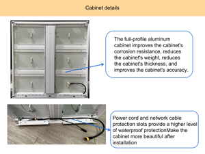 Bảng quảng cáo <span class=keywords><strong>LED</strong></span> hai mặt có thể tùy chỉnh với cấu hình mô-đun và tỷ lệ tương phản 100000:1 cho lưu lượng truy cập cao - Product Image 2