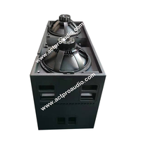 Caisson de basses ACTPRO Audio KS28, double caisson de basses de 18 pouces, 6400 W, caisson de basses amplifié, double haut-parleur de 18 pouces, 3200 W, amplificateur actif passif