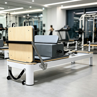 Máquina de Pilates Profesional de Aluminio Blanco con Logotipo Personalizado para Distribuidores Globales de Fitness, Reformadores de Pilates, Equipo de Yoga