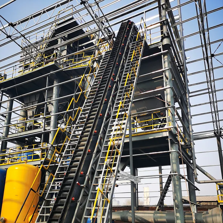 Transportador de cinta transportadora de elevador de ángulo grande inclinado para la industria del cemento del carbón
