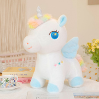 Peluche Licorne Personnalisable Mignonne, Animal en Peluche Pégase Personnalisable avec Vêtements, Peluches Cheval Kawaii, Cadeaux en Gros OEM ODM
