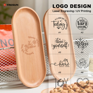 จานไม้ผลไม้ญี่ปุ่น จานขนมหวาน ถ้วยกาแฟ เค้ก ชีส ถาดเสิร์ฟไม้บีช - Product Image 2