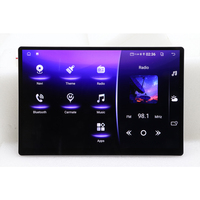 Unité principale T133 de 12,5 pouces, système multimédia universel, cadre argenté, lecteur DVD de voiture Android avec WIFI, Carplay, Android Auto