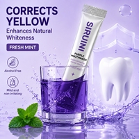 Blanchiment des dents, haleine fraîche, nettoyage en profondeur, élimination des taches de surface, soin buccal quotidien doux et rafraîchissant, bain de bouche violet