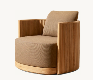 Meubles d'extérieur, style moderne, jardin, hôtel, nouvelle conception, table ronde en teck massif - Product Image 4