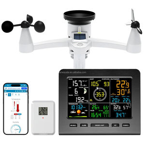 Station météo WiFi - Stations météo intelligentes sans fil 7-en-1 pour la maison intelligente avec <span class=keywords><strong>pluviomètre</strong></span> et mesure de la vitesse/direction du vent, prévisions météorologiques - Product Image 1