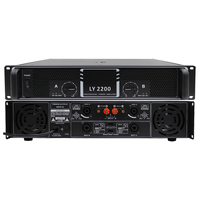 Amplificador de Potencia Profesional Clase AB 200W*2 para KTV, Diseño Metálico Moderno para Interiores/Exteriores, Aarhus LY-2200, >100dB SNR, <0.05% THD, 4-8 Canales, de Fábrica