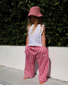 <span class=keywords><strong>Pantalon</strong></span> à carreaux gingham pour enfants en bas âge, garçons et filles, été, Australie, doux, 100% coton, <span class=keywords><strong>pantalon</strong></span> large, tenue pour bébé - Product Image 5