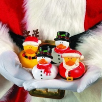 Calendrier de Noël avec canards en caoutchouc, jouet de bain canard en caoutchouc, cadeaux de Noël créatifs