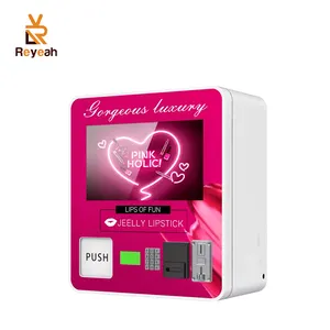 Coin Operated Card Dispenser Machine Mulheres Small Eyelash Vending Machine Table Top Counter Top Beleza Maquiagem Vending Machine