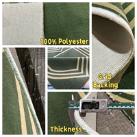 Tapis de prière imprimé en polyester, antidérapant, pour mosquée, église, hôtel, salle de culte, taille et motif personnalisés