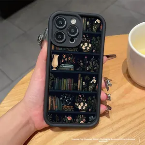 Étagère rétro vintage en TPU compatible avec les étuis iPhone pour Apple 14 Pro/15/16 avec protecteur d'appareil photo et styles INS élégants - Product Image 5