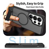 Funda Magnética Antigolpes para Teléfono, con Soporte, Personalizable con Logotipo, de TPU y PC, para Samsung Galaxy S23 S24 S25 S26 Ultra, Directo de Fábrica