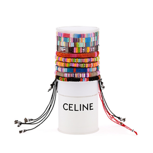 Bracciale Intrecciato Multicolore con Perline, Gioiello Regolabile alla Moda per Donna, Idea Regalo - Product Image 1