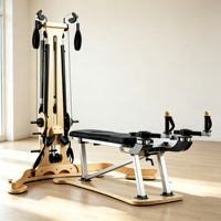 BSW Fitness Maple Wood Adjustable Wall Mount untuk Studio Pilates Tower - Tahan Lama, Ramah Lingkungan, Latihan Mobilitas Tulang Belakang