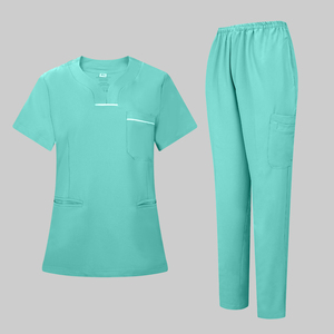 Uniforme médical brossé à col d'oie-un mélange de coton et de polyester pour la respirabilité, adapté aux infirmières hospitalières - Product Image 2