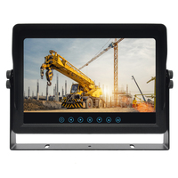 PJAUTO 10,1 pulgadas IPS alto brillo IP69K coche impermeable a prueba de polvo Monitor Industrial Monitor para vehículos de construcción