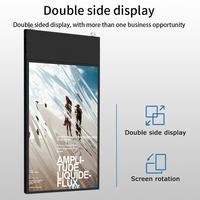 55 pouces montage au plafond Double face publicité Lcd fenêtre écran Cloud basé Android Wifi publicité signalisation numérique