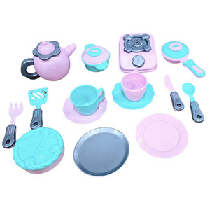 Mini Kitchen Dish Play <b>Set</b> for Kids Pretend Cooking and <b>Tea</b> <b>Party</b> Mesh Packed - Product Image 1