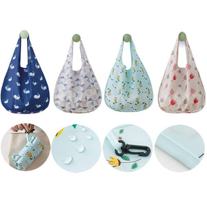 Bolsa de compras plegable portátil, bolsa de mano impermeable de gran capacidad para compras, bolsa reutilizable ecológica, estilo vertical - Product Image 2