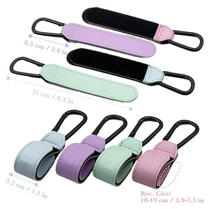 Mousqueton universel pour poussette et sacs, clips et crochets en cuir pour poussette, attache pour poussette, crochet pour poussette - Product Image 6