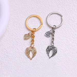 Nuevo estilo, llavero de Ángel de bendición de aleación vintage de comercio exterior, colgantes, accesorios de plata antigua, llaveros de Ángel para venta al por mayor - Product Image 6