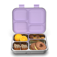 Aohea nouveau Boîte à lunch réutilisable en acier inoxydable 304 Conception à double verrouillage Boîte à lunch étanche pour enfants Boîte à bento isolée pour l'école