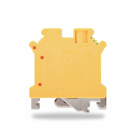 Bloc de bornes de terre USLKG 6, largeur 8,3 mm, connexion par vis, montage sur rail DIN, borne de protection jaune-vert