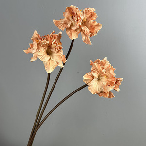 Tiges de Clivia artificielles <span class=keywords><strong>en</strong></span> PU réalistes de qualité supérieure, 70 cm de long, fausses <span class=keywords><strong>fleurs</strong></span> de lys pour la décoration intérieure moderne <span class=keywords><strong>et</strong></span> les halls d'hôtel - Product Image 3
