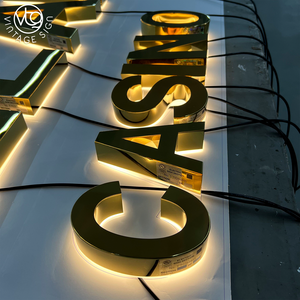 Letras de Canal Iluminadas en 3D con LED Doradas Personalizadas "<span class=keywords><strong>STELLARIS</strong></span> CASINO", Letrero Comercial Retroiluminado para Fachada de Casino - Product Image 6