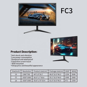 Bán buôn 19 inch <span class=keywords><strong>LED</strong></span> cảm ứng màn hình Màn hình 22/24 inch hiển thị <span class=keywords><strong>mini</strong></span> TV xách tay 10 điểm điện dung giao diện USB tân trang - Product Image 2