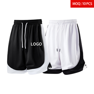 Commande en gros ODM Logo personnalisé Short de basketball pour <span class=keywords><strong>homme</strong></span> <span class=keywords><strong>d</strong></span>'<span class=keywords><strong>été</strong></span> de haute qualité 150 GSM à séchage rapide en maille respirante avec blocs de couleur et taille mi-élastique - Product Image 1