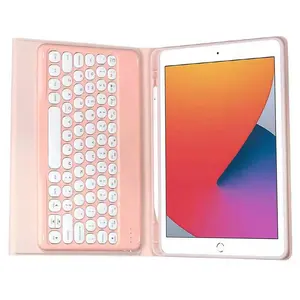 Universal Tablet Computer PU Leather Stand Shockproof Keyboard Cover TPU Case for ipad pro 11 with Pen Slot