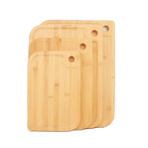 Best organic custom kitchen meat cutting board rectangle multifunctional bamboo chopping board with juice groove