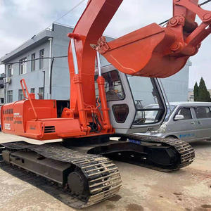 Excavadora Hitachi EX120 de 12 toneladas usada, excavadora hidráulica original japonesa sobre orugas, buenas condiciones, bajas horas de trabajo para la construcción - Product Image 2