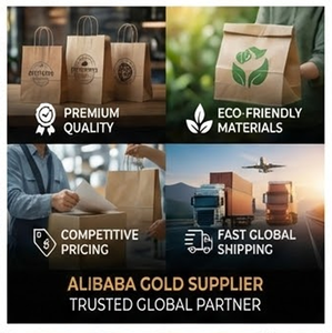 Bolsas de Compra de Papel Kraft Ecológicas Impresas Personalizadas |   Empaque de Lujo para Pizza y Leche, Materiales Reciclados, Colores y Logotipo Personalizados - Product Image 5
